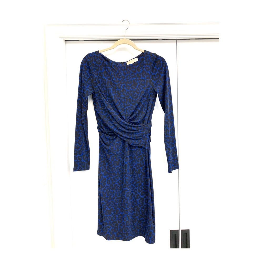 MICHAEL Michael Kors Dress Blue &Black Snake Print